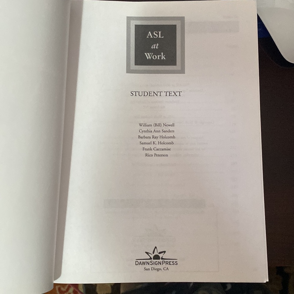 ASL at Work, student text paperback book - Picture 2 of 8